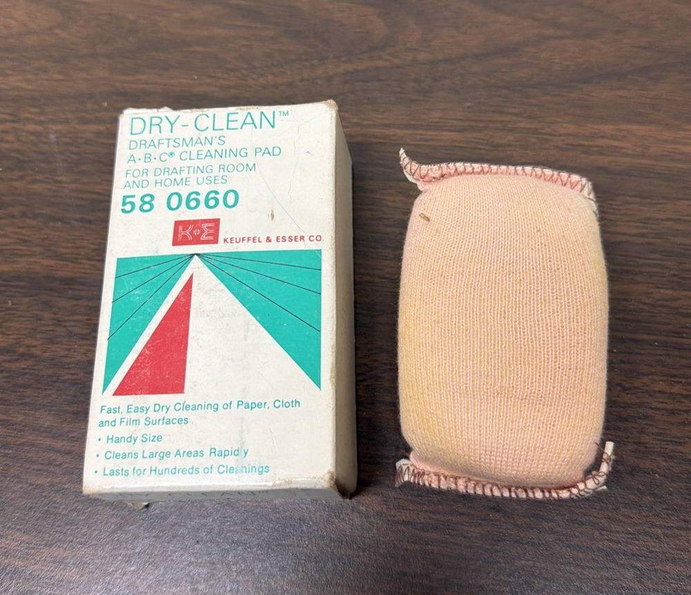 Engineering Drafting Keuffel & Esser Dry Clean Draftman's Cleaning Pad 580660